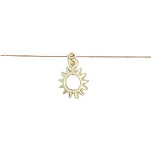 Lucky Feather14k gold dippped 16" corded necklace. Bask in the sunshine.